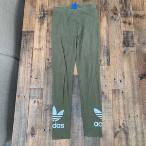 Adidas green leggings